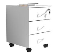 VCM Caisson Roulant Caisson d'appoint Caisson de Bureau roulettes roulantes Tiroir Baula L Caisson Roulant Caisson d'appoint Caisson de Bureau roulettes roulantes Tiroir Baula L Blanc