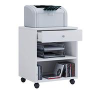 VCM Caisson Roulant Caisson d'appoint Caisson de Bureau roulettes roulantes Tiroir Salda Caisson Roulant Caisson d'appoint Caisson de Bureau roulettes roulantes Tiroir Salda Blanc