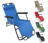 Vcm Chaise Longue De Jardin, Chaise Longue, Chaise Solaire, Chaise Longue Pliable, Pliante, Chaise Longue De Balcon, Maltosa Vert