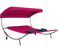 Vcm Chaise Longue De Jardin À Deux Places Chaise Longue De Soleil 2 Personnes Toit Bindox Chaise Longue De Jardin À Deux Places Chaise Longue De Soleil 2 Personnes Toit Bindox Rouge