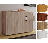 Vcm Commode En Bois Buffet Highboard Armoire Vandol 3 Tiroirs Portes Battantes Commode En Bois Buffet Highboard Armoire Vandol 3 Tiroirs Portes Battantes