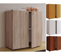 VCM Commode en Bois Sideboard Highboard Armoire Vandol 1 Portes battantes Commode en Bois Sideboard Highboard Armoire Vandol 1 Portes battantes Chêne Sonoma (scié)