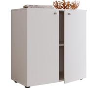 VCM Commode en Bois Sideboard Highboard Armoire Vandol 1 Portes battantes Commode en Bois Sideboard Highboard Armoire Vandol 1 Portes battantes Blanc