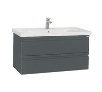 Vcm Ensemble De Meubles De Salle De Bains 2-Pièces Lavabo 100 Cm Lavabo Sans Poignée Tiroir Silora Xl