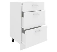 VCM Armoire de cuisine Largeur 50 cm Tiroir Meuble bas Cuisine Meubles de cuisine Esilo Armoire de cuisine Largeur 50 cm Tiroir Meuble bas Cuisine Meubles de cuisine Esilo Blanc
