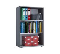 VCM Étagère de bureau Lona (sans portes, gris, XL)