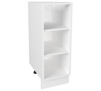 VCM Étagère de cuisine Largeur 30 cm Étagère Cuisine Élément bas Esilo Blanc