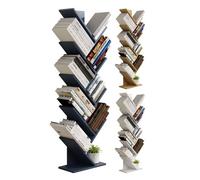 VCM Étagère de rangement en bois, bibliothèque, étagère décorative, étagère Nulis XL