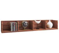 VCM Etagère en bois suspendue | Etagère peu encombrante | Dimensions : H. 15 x L. 97 x P. 17 cm | Etagère élégante suspendue | Etagère de rangement | Bibliothèque | Etagère murale - Honsa
