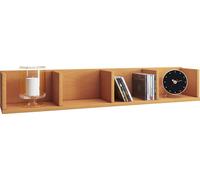 VCM Etagère en bois suspendue | Etagère peu encombrante | Dimensions : H. 15 x L. 97 x P. 17 cm | Etagère élégante suspendue | Etagère de rangement | Bibliothèque | Etagère murale - Honsa