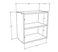 VCM Étagère murale en bois Étagère suspendue Armoire murale Cube de rangement Arila M Étagère murale en bois Étagère suspendue Armoire murale Cube de rangement Arila M Brun