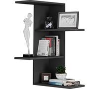 VCM Étagère Murale en Bois Étagère Suspendue Étagère d'angle Étagère Murale Balos Étagère Murale en Bois Étagère Suspendue Étagère d'angle Étagère Murale Balos Noir