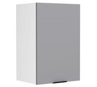VCM Küchenschrank hängend | Maße ca. H. 60 x B. 40 x T. 31 cm | Hängeschrank mit Zwei Fächern | Küchenmöbel - Fasola Blanc/Anthracite