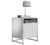 VCM lot Table de Chevet, Mini Table de Chevet, Bedside Tables, Tables de Nuit, Table de Chevet Gain de Place, Table de Chevet Design Moderne Blanc