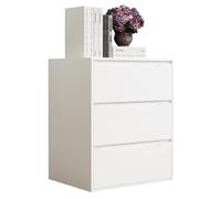 VCM lot Table de Chevet, Mini Table de Chevet, Bedside Tables, Tables de Nuit, Table de Chevet Gain de Place, Table de Chevet Design Moderne Blanc