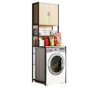 VCM Métal,Armoire de surélévation,Lave-Linge,Surélévation,Armoire,Edino Chêne Miel