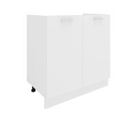 Esilo meuble bas de cuisine 80 cm pour évier blanc.