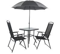 Vcm Meuble De Jardin 3 Pièces Ensemble De Jardin Ensemble De Table Et De Chaises À Dossier Haut 80 Meuble De Jardin 3 Pièces Ensemble De Jardin Ensemble De Table Et De Chaises À Dossier Haut 80 Noir