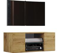 VCM Meuble TV | Tableau mural | Tableau bas suspendu | Dimensions H. 40 x l. 115 x P. 36 cm | Armoire murale - Jusa