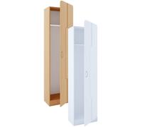 VCM Meubles d'entrée en bois Armoire Commode Balia Blanc