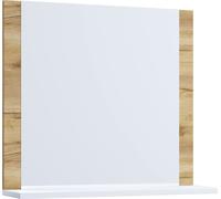 VCM miroir de salle de bain sans cadre | miroir mural | design élancé | dimensions env. h. 55 x l. 60 x p. 17 cm | miroir mural - Lendas