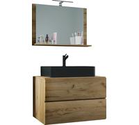 VCM my bath 915203 VCM my bath Badmöbel-Set Lendas M 3-tlg. honig-eiche