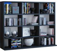 VCM my home 912417 VCM my home Megosa Mini Bücherregal schwarz 9 Fachböden