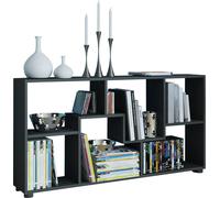 VCM my home 916954 VCM my home Pintal Bücherregal schwarz 6 Fachböden