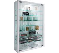 VCM my home Vitrosa Mini Vitrine weiß 8 Fachböden