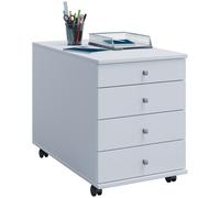 VCM my office Lona Rollcontainer weiß 4 Auszüge