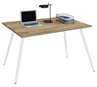 VCM Petit Bureau Ordinateur, Bureau Simple, Bureau Petit Espace, burau, Bureau teletravail, Table pc, Table Ordinateur, Table de Travail, Plan de Travail Bureau, Bureau Table Chêne Miel