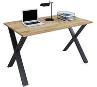 VCM Petit Bureau Ordinateur, Bureau Simple, Bureau Petit Espace, burau, Bureau teletravail, Table pc, Table Ordinateur, Table de Travail, Plan de Travail Bureau, Bureau Table Schwarz/Honig-Eiche