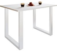 VCM Petite Table, Table Cuisine Petit Espace, Petite Table Cuisine, Petite Table a Manger Blanc/Blanc