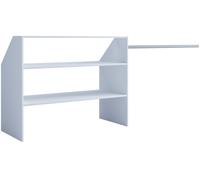 VCM Porte-vêtements Dacho (Tablette de toit inclinée, blanc)