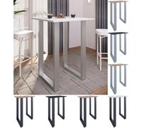 VCM Premium Bois Alu Bar Table de bar Table de bistrot Table de bar Xona 80x50 cm Premium Bois Alu Bar Table de bar Table de bistrot Table de bar Xona 80x50 cm Multicolore