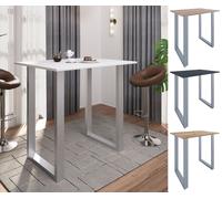 Vcm Premium,Bois,Alu,Table De Bar,Comptoir,Table Haute,Table De Bistrot,Comptoir De Bar,Table,Xona,110x80,Cm