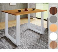 Vcm Premium Bois Table De Cuisine Table De Salle À Manger Xona U Blanc Premium Bois Table De Cuisine Table De Salle À Manger Xona U Blanc Blanc