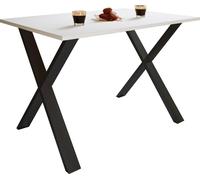 VCM Premium Table de salle à manger en bois | H. 76 x L. 110 x P. 80 cm | Table de cuisine Table de salle à manger Xona X