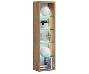 VCM Rasato L Étagère en bois pour CD/DVD et livres Dimensions (H x l x P) : 77 x 21 x 14 cm