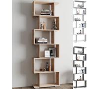 Vcm Séparation De Pièce En Bois Étagère Sur Pied Bibliothèque Déco Livres 6 Compartiments Étagère Sur Pied Palusa L