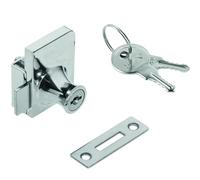 VCM Serrure de vitrine Porte en Verre Serrure verrouillable Sicha Serrure de vitrine Porte en Verre Serrure verrouillable Sicha Argent