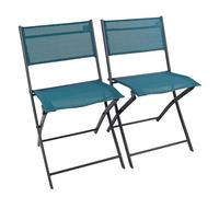 VCM Set de 2 chaises de Balcon Pliantes Chaise de Jardin Pliante Camping Chaise Pliante Sumila Set de 2 chaises de Balcon Pliantes Chaise de Jardin Pliante Camping Chaise Pliante Sumila Bleu