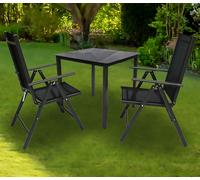 Vcm Set De Meubles De Jardin Alu Verre Ensemble De Jardin Groupe De Repas Table Chaises 80 Sw Set De Meubles De Jardin Alu Verre Ensemble De Jardin Groupe De Repas Table Chaises 80 Sw Noir