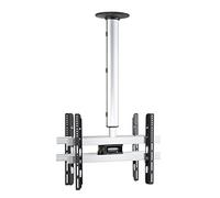VCM Support TV Universel VESA pour Plafond Support TV CM4 Double Support TV Universel VESA pour Plafond Support TV CM4 Double Argent