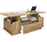 VCM Table basse en bois avec suffisamment d'espace de rangement - Dimensions (H x l x P) : env. 44 x 110 x 52 cm - Table de salon avec tiroir - Junata