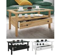 VCM Table basse en bois Table basse Table de salon Tiroir Lingis L Table basse en bois Table basse Table de salon Tiroir Lingis L Brun