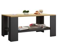 VCM Table d'appoint en Bois Table Basse Table de Salon Dalus Table d'appoint en Bois Table Basse Table de Salon Dalus Anthracite/Chêne Miel