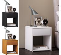 VCM Table de chevet en bois Table d'appoint Tiroir Console Table de chevet Sledo Mini Table de chevet en bois Table d'appoint Tiroir Console Table de chevet Sledo Mini Brun