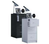 VCM Table de Chevet Table d'appoint Tiroir Console Boxspring Table de Nuit Boxal Maxi Table de Chevet Table d'appoint Tiroir Console Boxspring Table de Nuit Boxal Maxi Noir