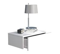 VCM Table de chevet Tiroir mural Dimensions : environ 15 x 45 x 30 cm - Usal M 45 cm Blanc